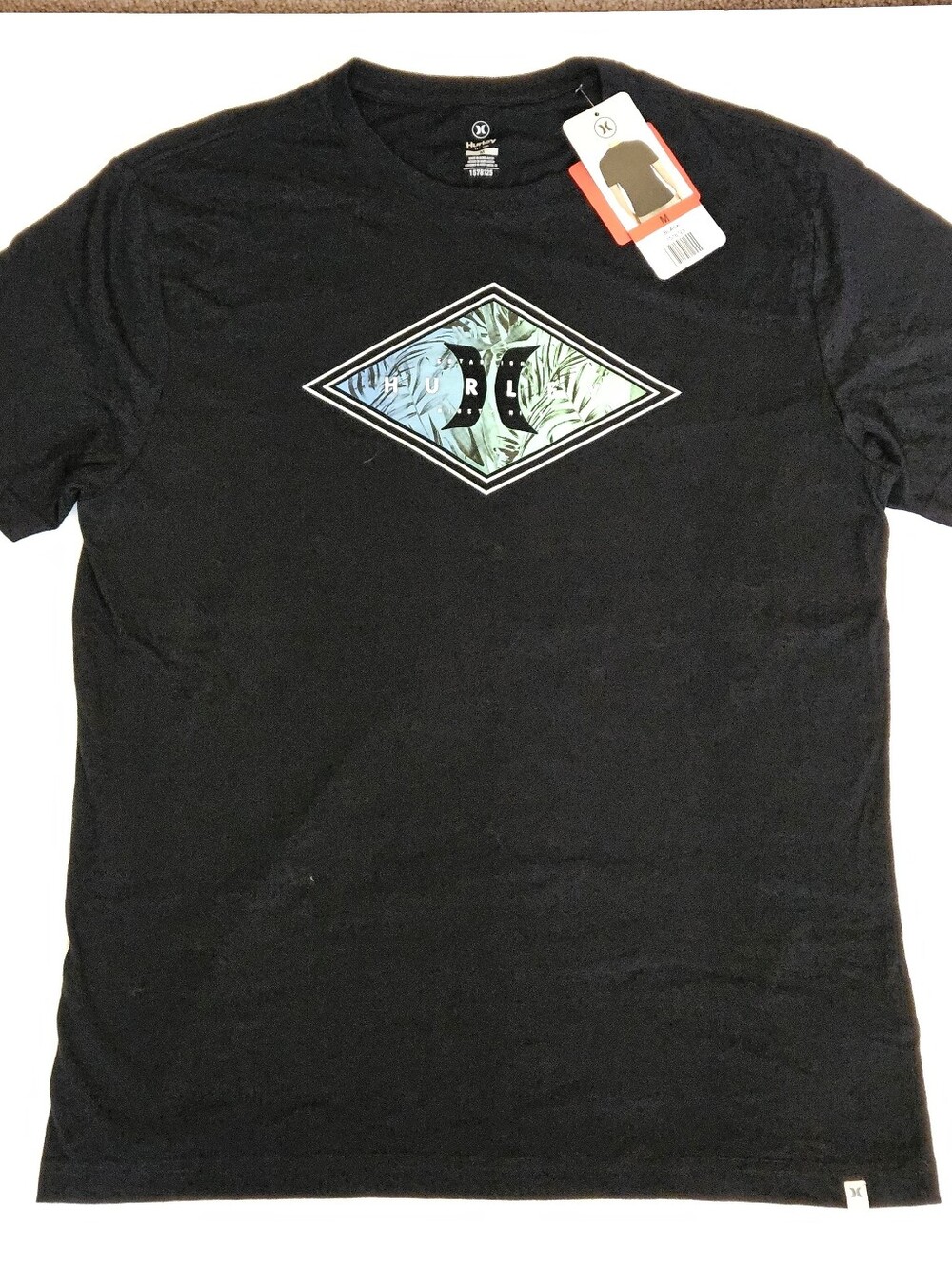 Hurley Men's Medium Black Logo Graphic T-Shirt